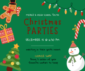 Middle & High School Youth Christmas Parties